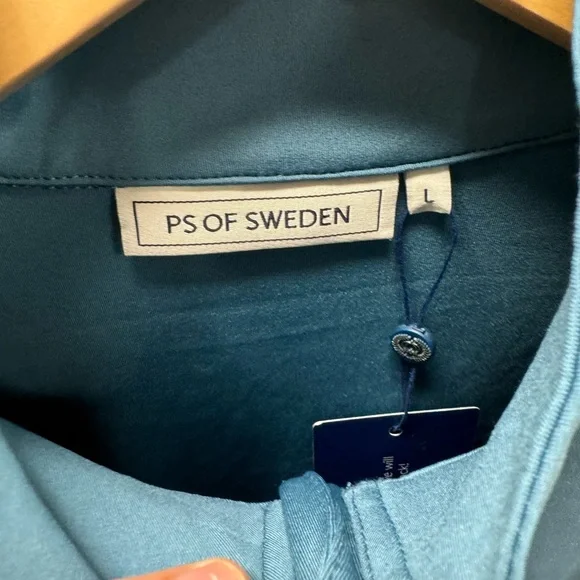 PS of Sweden Petrol 1/4 Zip Long Sleeve Sunshirt with Crystal zip - Picture 2 of 4